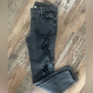 Belle & Sky Black Distressed Jeans